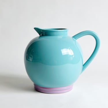 Lindt-Stymeist Colorways Pitcher, Use as Water Jug or Vase, 1980's Collectable, Made in Japan 