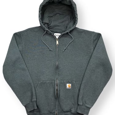 Vintage 00s/Y2K Carhartt Gray Full Zip Hoodie Sweatshirt Pullover Size Small/Medium 