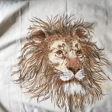 1970's Lion's Mane Pillow Case 