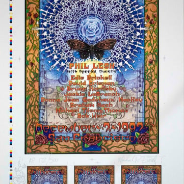 Phil Lesh Phil Harmonia Signed Michael R Everett 1997 Poster 