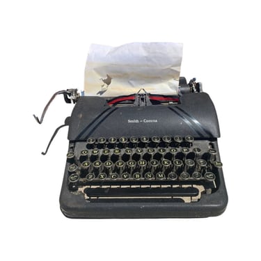 Antique 1945 Smith Corona Sterling Typewriter