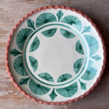 Talavera Palmetto Platter &#8211; Green