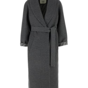 Fendi Woman Soprabito Ff Double Wool