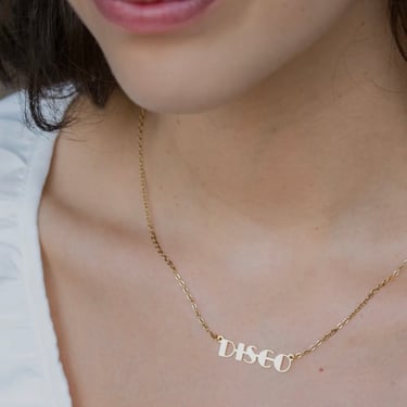 Disco 24k Gold Plated Necklace
