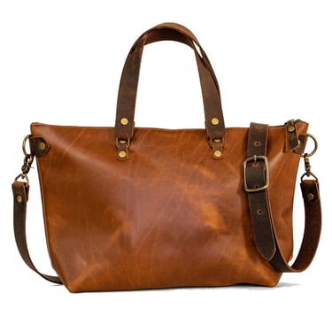 Handmade Leather Purse | Leather Tote Bag | The Bowler Bag 
