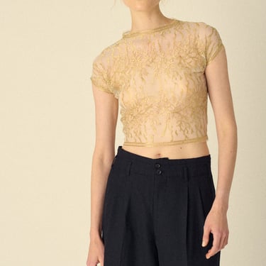 Golden Lace Blouse