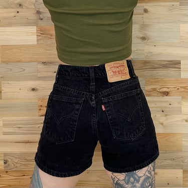 Levi's 955 Vintage Black Jean Shorts / Size 26 