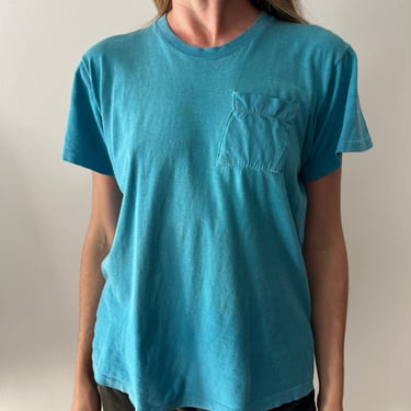 70s Turquoise Pocket Tee