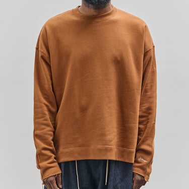 Sillage French Terry Crewneck, Brown