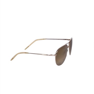 Oliver Peoples - Gold Aviator Sunglasses w/ Tan Lenses