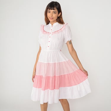 open lace back dress Peter Pan Collar Bodysuit Dress in Gingham Thistle main image 0