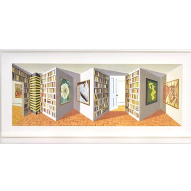 Patrick Hughes “Art Apartment” 2004 Multiple Reverspective L/E Signed Numbered 
