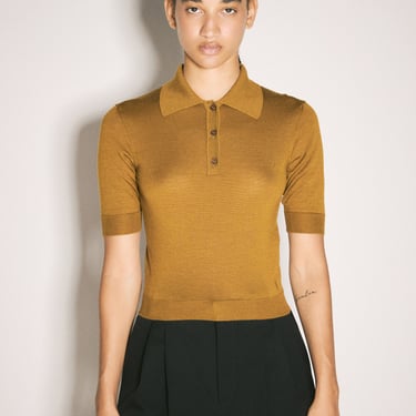 Saint Laurent Women Cassandre Polo Shirt