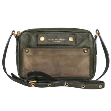Marc by Marc Jacobs – Olive Green w/ Suede Front Crossbody Bag