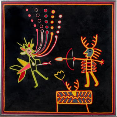 Huichol Niereka Art Textile