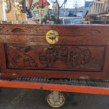 Vintage Chinese Carved Chest