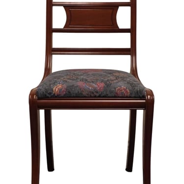 WILLETT FURNITURE Solid Mahogany Federal Duncan Phyfe Style Dining Side Chair 