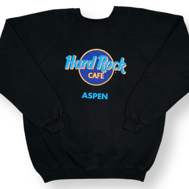 Vintage 80s/90s Hard Rock Cafe Aspen Colorado Made in USA Crewneck Sweatshirt Pullover Size XL 