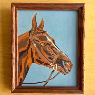 Vintage PBN Horse Portrait