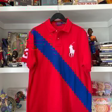 Polo RL Red/Blue Shirt size L