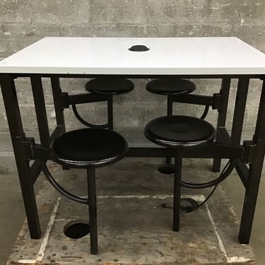 Integrated Four Stool Table Station (Seattle)