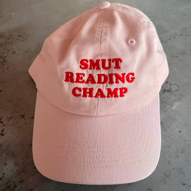 Smut Reading Champ Baseball Cap Dad Hat bookish bookstore 