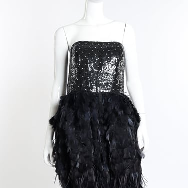 2009 F/W Little Black Feather Dress