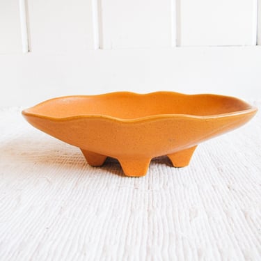 Ceramic Mccoy Dish  in Orange Made in the USA 