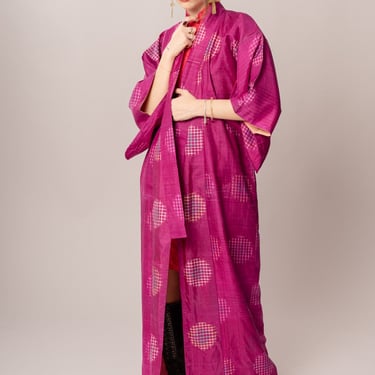 1950’s Magenta Silk Kimono