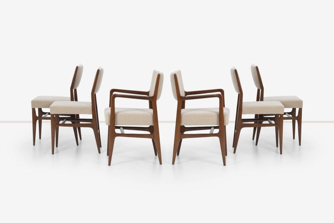 Gio Ponti Dining Chairs for Singer &amp; Sons Set of Six