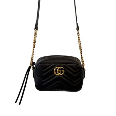 Gucci Black Leather Crossbody Purse