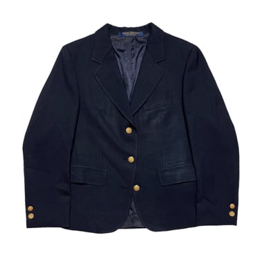 Vintage Women's BROOKS BROTHERS Navy Blazer ~ Size 8 / Small ~ Jacket / Sport Coat ~ Gold Buttons ~ Hopsack 