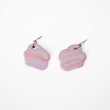 Nerikomi Abstract Wave Earrings