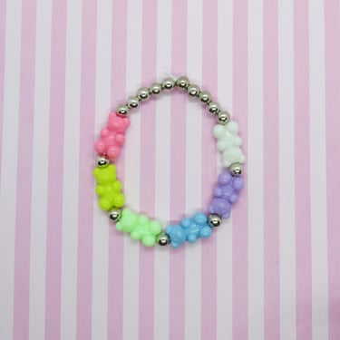Gummy Bear Bracelet Pastel Rainbow Candy Jewelry 