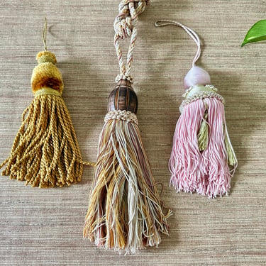 Vintage Decorative Key Tassels and Curtain Tie Back - Sold Individually 