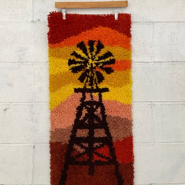 Windmill Rug / Wall Hanging