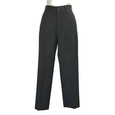 WWII Serge Army Green Uniform Pants, Vintage 1950s Wool Military Trousers, Size 31