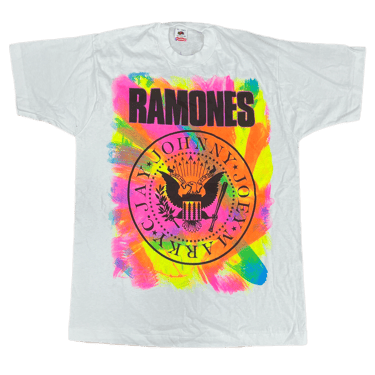 Vintage Ramones "Escape From New York" DEADSTOCK Hand Screened T-Shirt