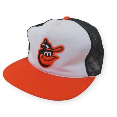 Baltimore Orioles hat / Orioles snapback / 1980s Baltimore Orioles trucker green bottom snapback hat cap 