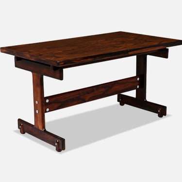 Sergio Rodrigues &quot;Redig&quot; Rosewood Butterfly-Leaf Table \/ Desk