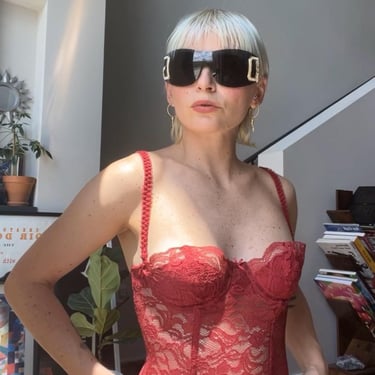 VTG 90s Gold Label VS Lace Bustier 