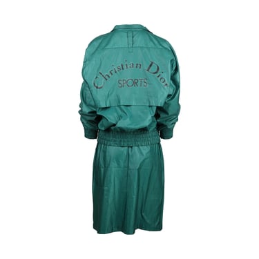 Dior Green Windbreaker Skirt Set