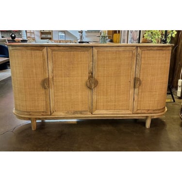 Rattan Curved Sideboard