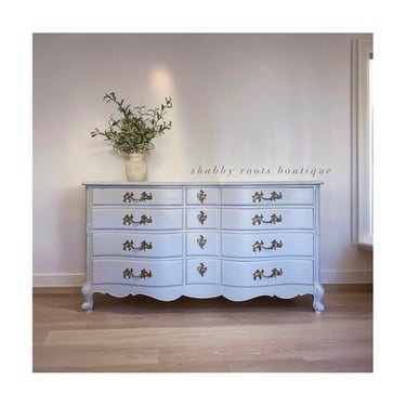 NEW! Light Blue French Provincial Dresser Chest of Drawers Antique Solid Wood- San Francisco, CA Bay Area by Shab