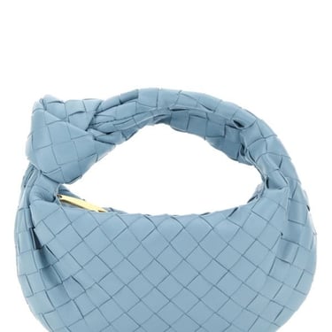 Bottega Veneta Woman Powder Blue Nappa Leather Mini Jodie Handbag