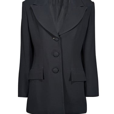 Christian Dior - Black Three Button Blazer Sz 10