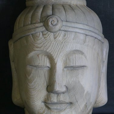 Japan Buddhist deity mask hand craft 1950s temple arts 