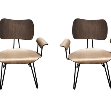 Contemporary Modern Pair of Overdyed Lounge Chairs by Diesel For Moroso 
