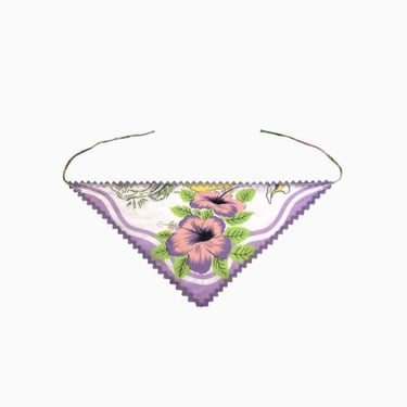 Anna Sui Florida Silk Voile Headscarf - Lavender Multi