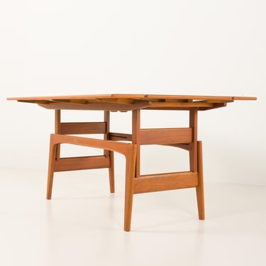Mid-century teak 'Elevator' table -dining/coffee table, Kai Kristiansen for Trioh, Denmark, 1960s 